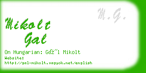 mikolt gal business card